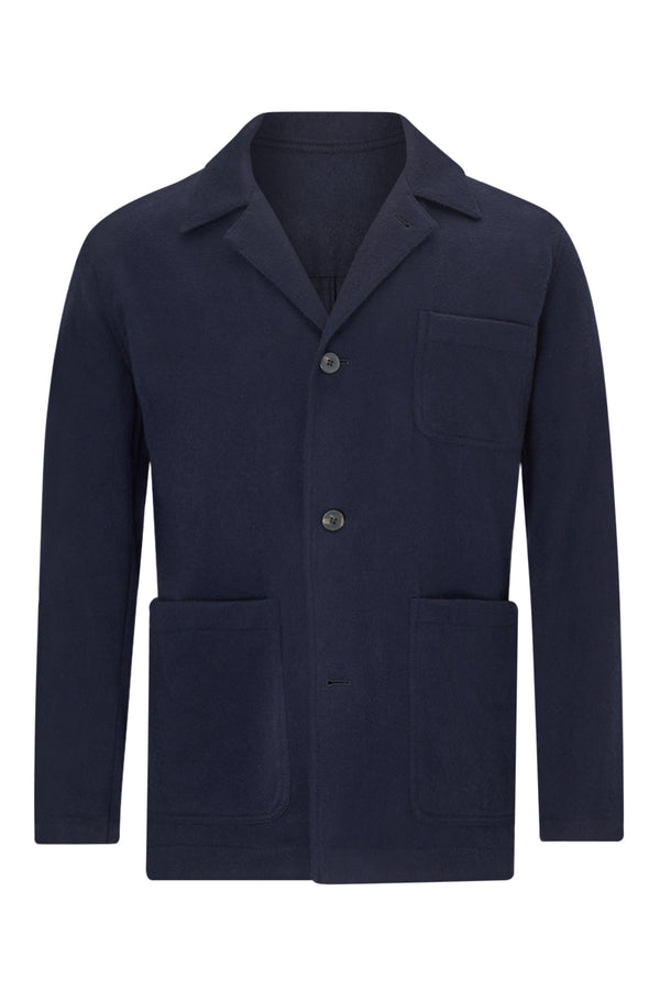 Navy Cashmere Carpenter Jacket