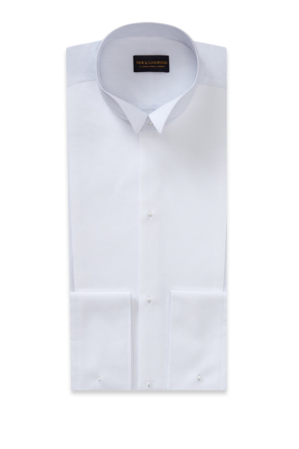 White Ritz Wing Collar Classic Fit Evening Shirt